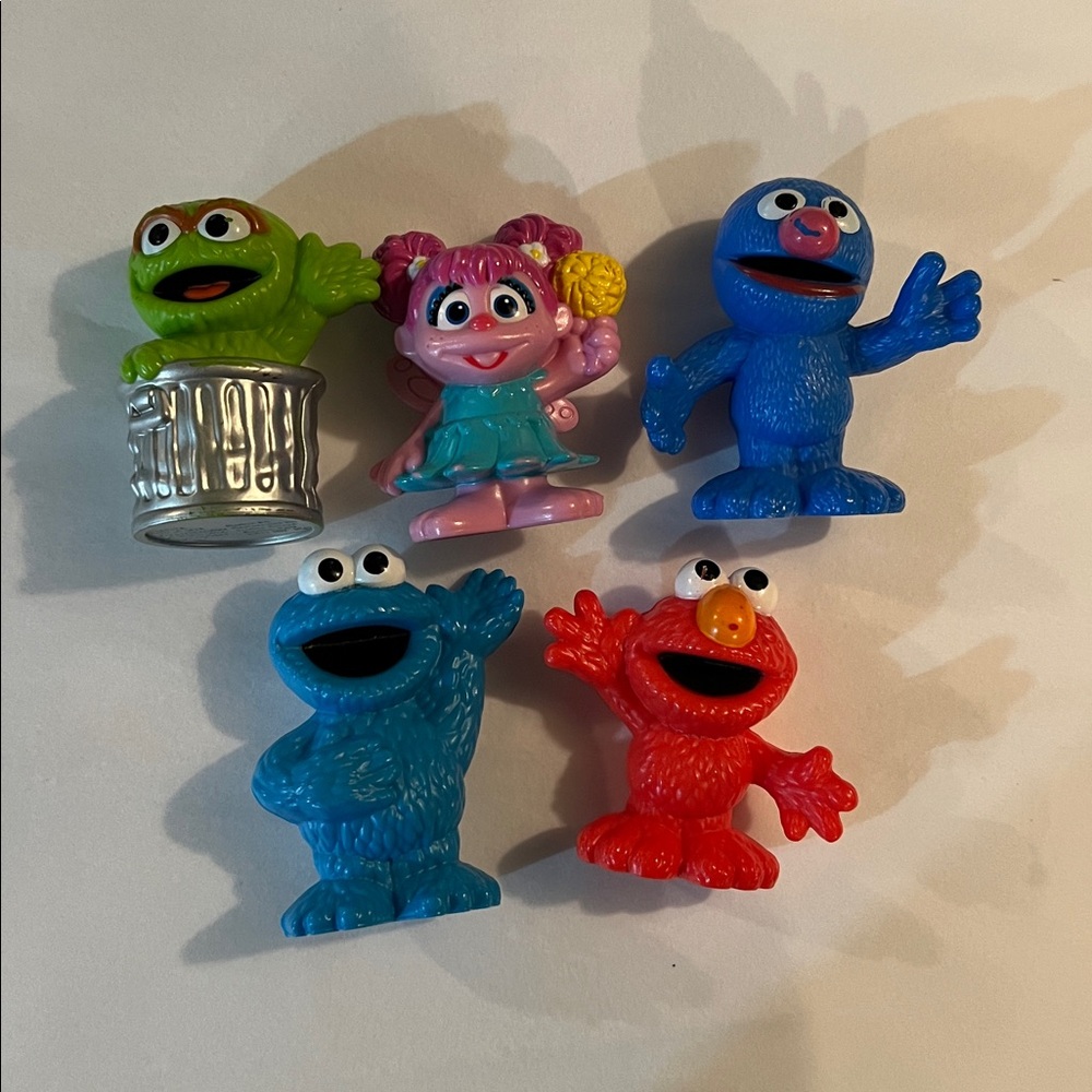 Colorful Sesame Street Character Figurines